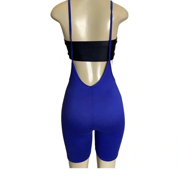 Tools Box Size Medium Black Elastic Tube Top & Blue One Piece Shorts Romper. New - Picture 3 of 5